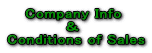 Company Info    Conditions of Sales 