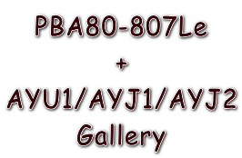 PBA80-807Le + AYU1/AYJ1/AYJ2 Gallery 